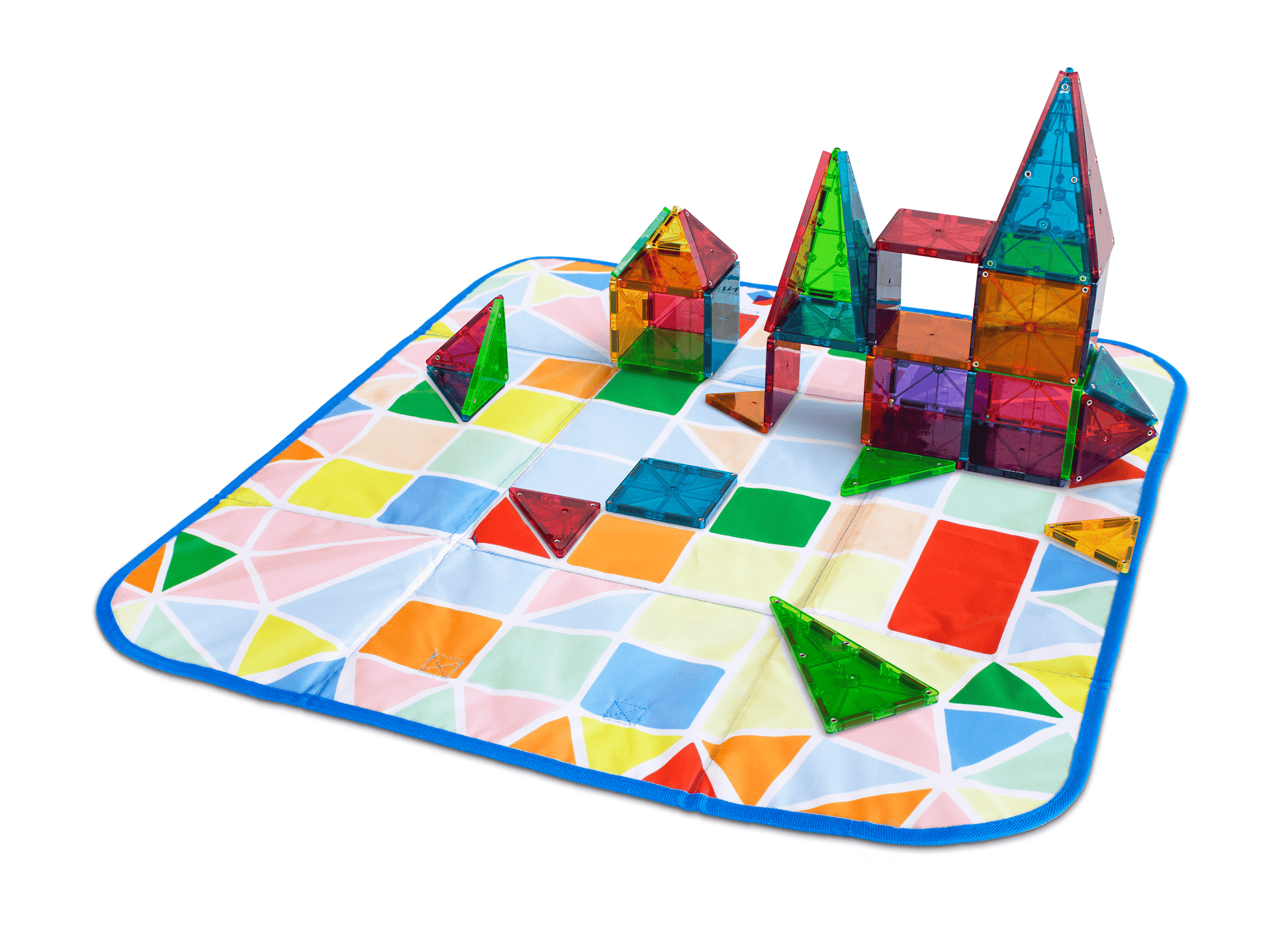 Storage Bin & Interactive Play-mat Magna-Tiles Lil Tulips