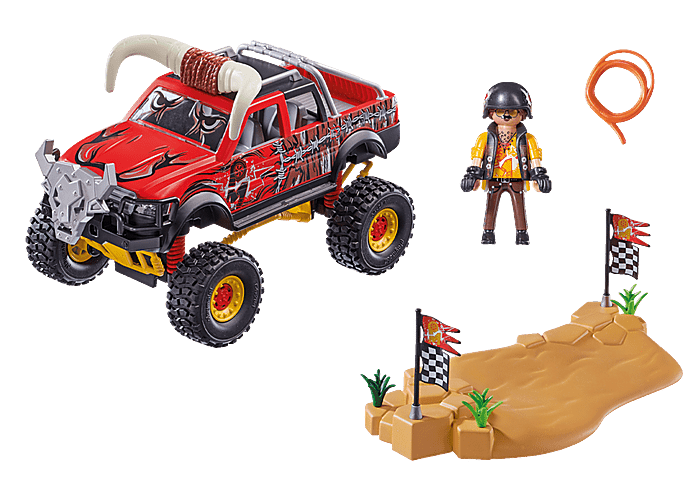 Stunt Show Bull Monster Truck Playmobil Lil Tulips