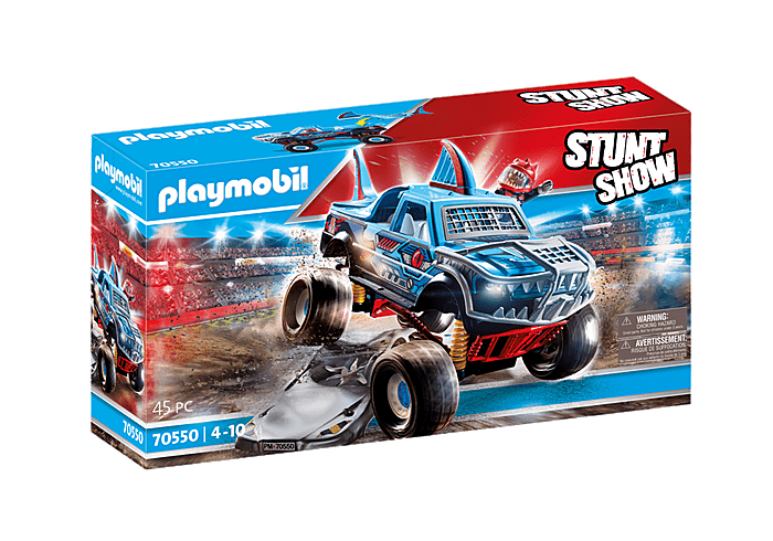 Stunt Show Shark Monster Truck Playmobil Lil Tulips