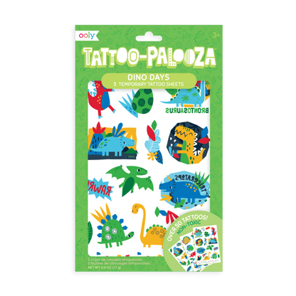 Tattoo Palooza Temporary Tattoos: Dino Days OOLY Lil Tulips