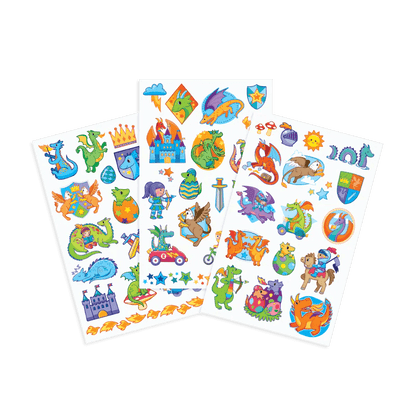 Tattoo Palooza Temporary Tattoos: Knights and Dragons OOLY Lil Tulips