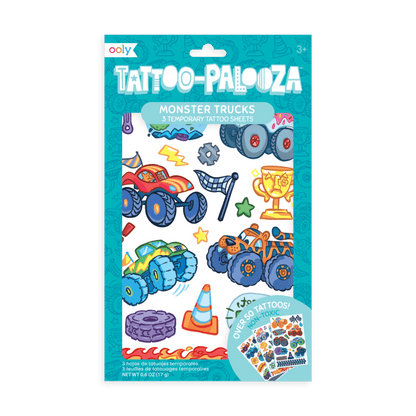 Tattoo Palooza Temporary Tattoos: Monster Truck OOLY Lil Tulips