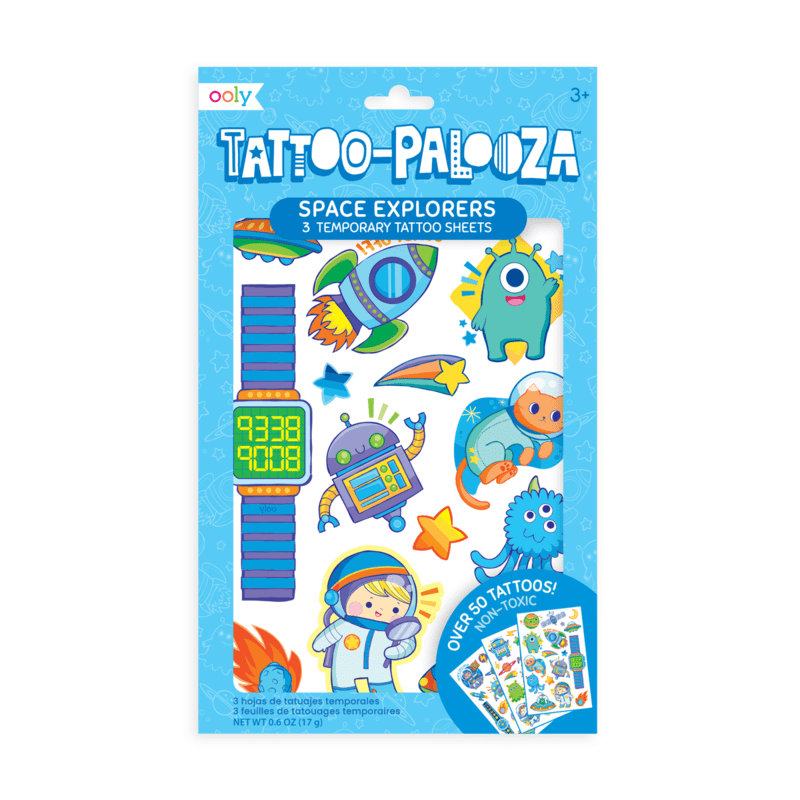 Tattoo Palooza Temporary Tattoos: Space Explorer OOLY Lil Tulips