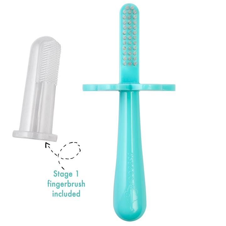 Teal Grabease Double Sided Toothbrush grabease Lil Tulips