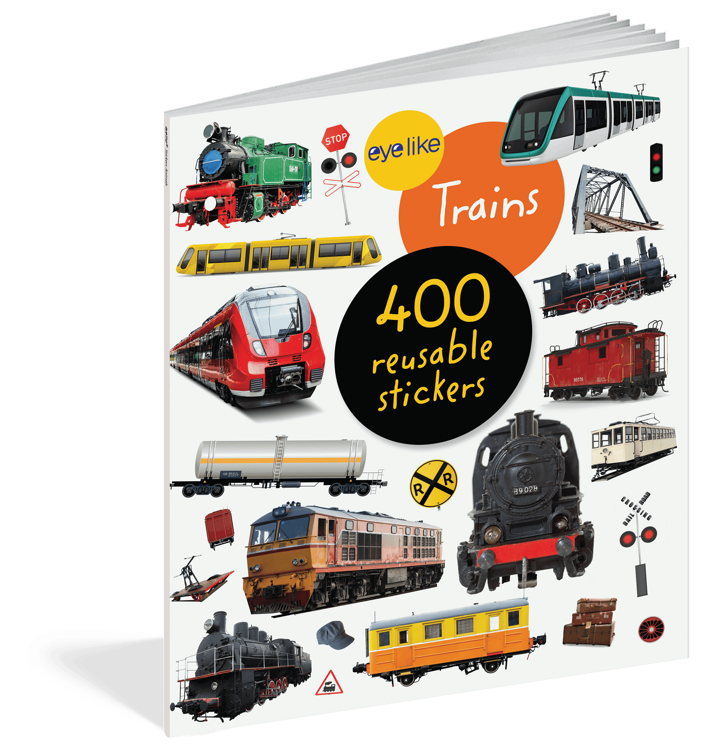 Trains Eyelike Reusable Stickers Workman Publishing Lil Tulips