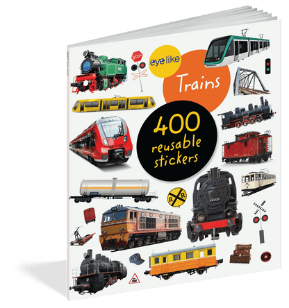 Trains Eyelike Reusable Stickers Workman Publishing Lil Tulips