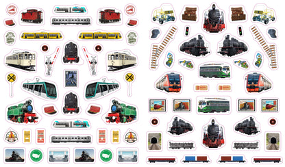 Trains Eyelike Reusable Stickers Workman Publishing Lil Tulips