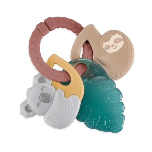 Tropical Itzy Keys™ Textured Ring with Teether + Rattle Itzy Ritzy Pacifiers & Teethers Lil Tulips