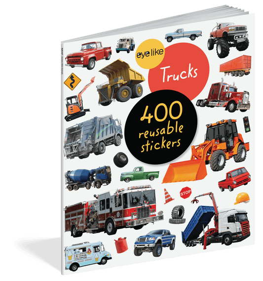 Trucks Eyelike Reusable Stickers Workman Publishing Lil Tulips