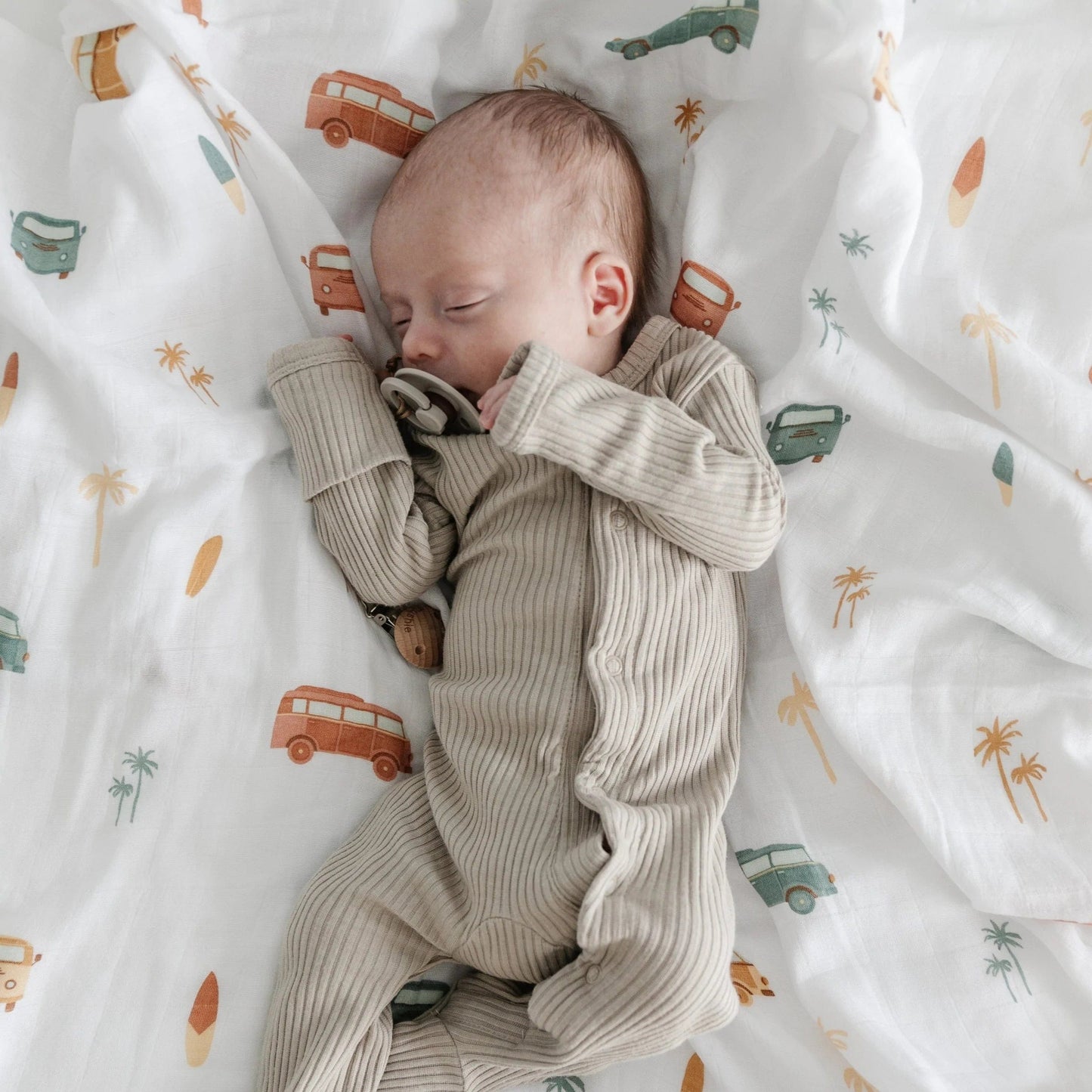 Van Life Bamboo Rayon Muslin Swaddle Saranoni Lil Tulips