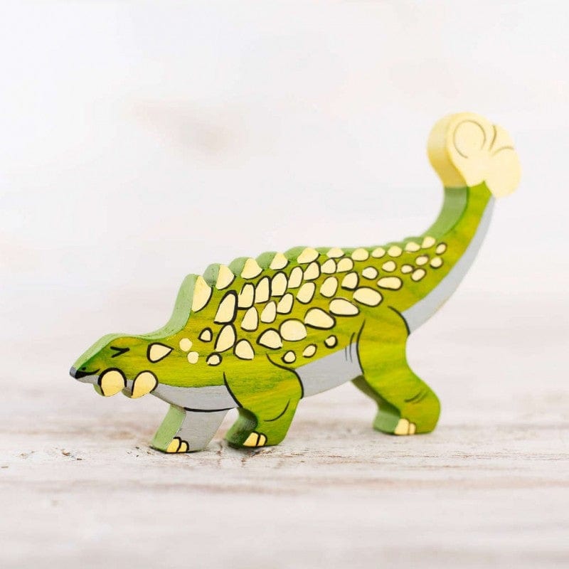 Wooden Ankylosaurus Toy Wooden Caterpillar Lil Tulips