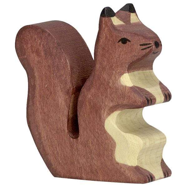 Wooden Brown Squirrel Holztiger Lil Tulips