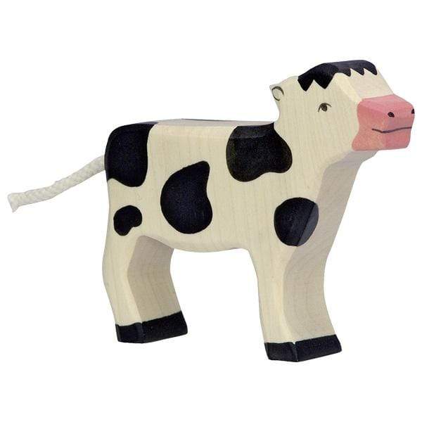 Wooden Calf Standing Black Holztiger Lil Tulips