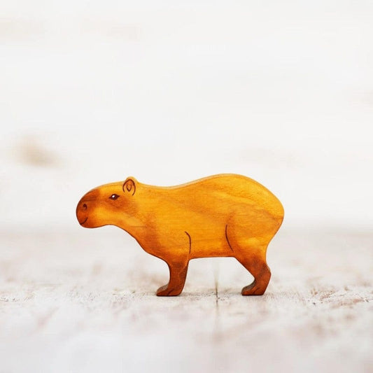 Wooden Capybara Toy Wooden Caterpillar Lil Tulips