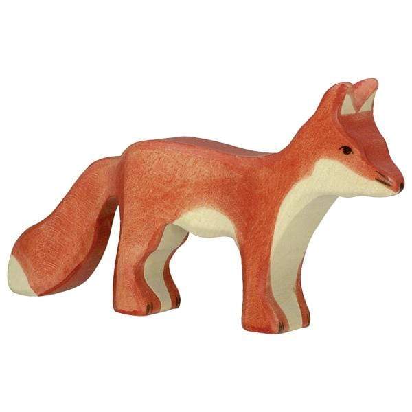 Wooden Fox Standing Holztiger Lil Tulips