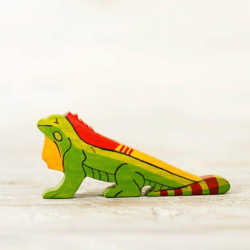 Wooden Iguana Toy Wooden Caterpillar Lil Tulips