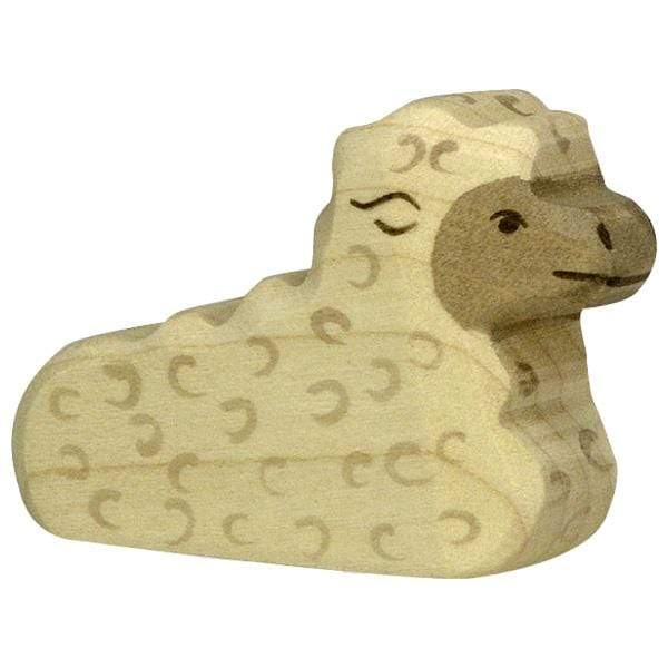 Wooden Lamb Lying Holztiger Lil Tulips