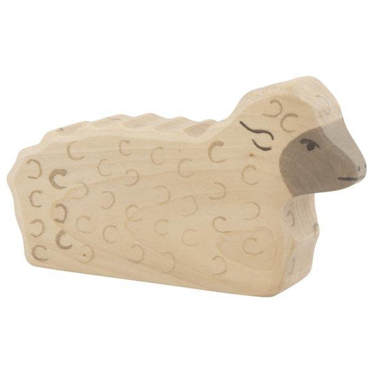 Wooden Lying Sheep Holztiger Lil Tulips