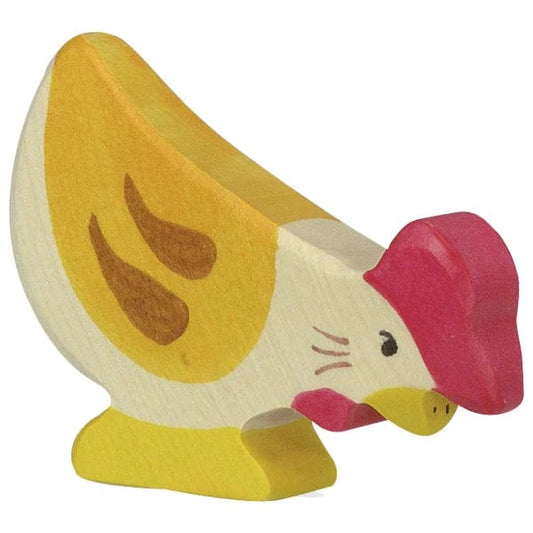 Wooden Pecking Hen Holztiger Lil Tulips