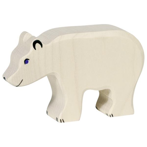 Wooden Polar Bear FEEDING Holztiger Lil Tulips