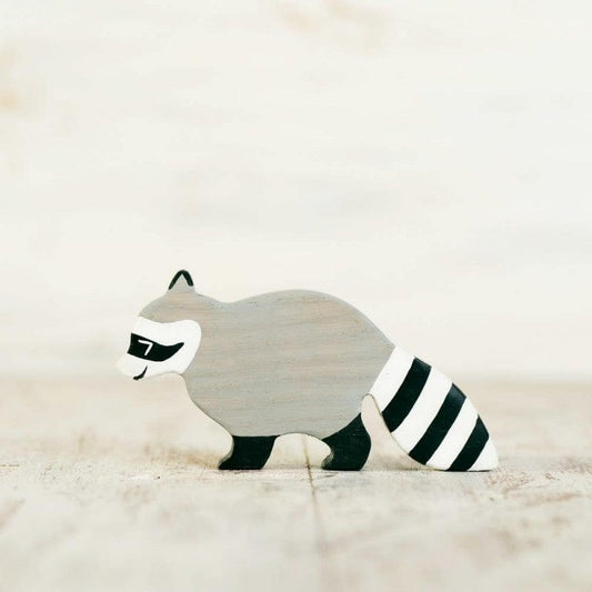 Wooden Raccoon Toy Wooden Caterpillar Lil Tulips