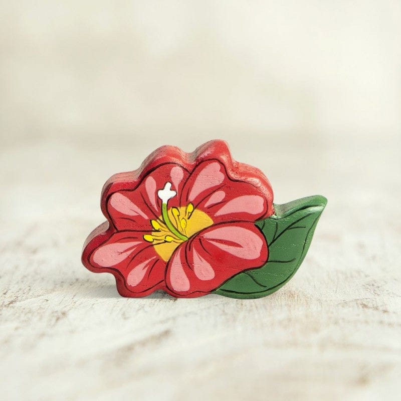 Wooden Red Flower Wooden Caterpillar Lil Tulips