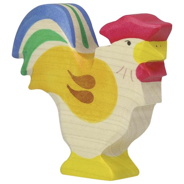 Wooden Rooster Holztiger Lil Tulips