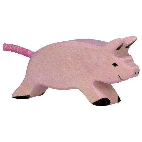 Wooden Running Piglet Holztiger Lil Tulips