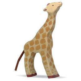 Wooden Small Giraffe Feeding Holztiger Lil Tulips