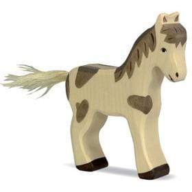 Wooden Standing Foal Dappled Holztiger Lil Tulips