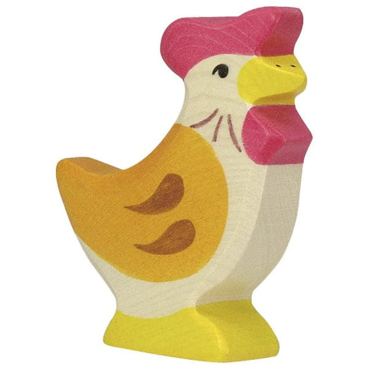 Wooden Standing Hen Holztiger Lil Tulips