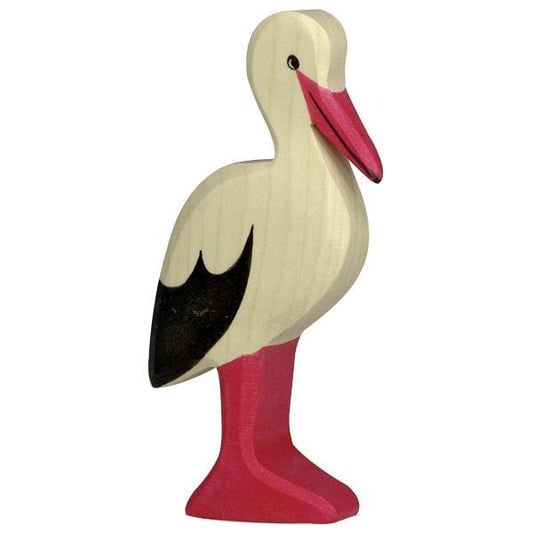 Wooden Stork Holztiger Lil Tulips