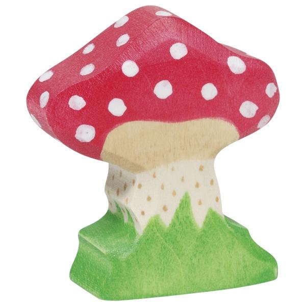 Wooden Toadstool Holztiger Lil Tulips