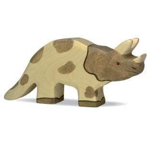 Wooden Triceratops Holztiger Lil Tulips