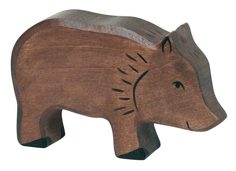 Wooden Wild Boar Holztiger Lil Tulips